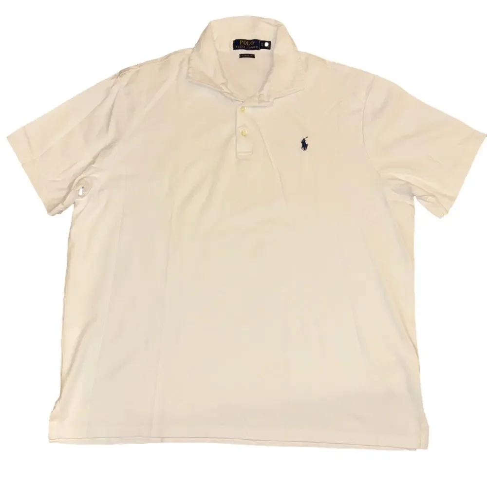 Polo Ralph Lauren Mens XL White and Coral Golf Polo Shirt Bundle